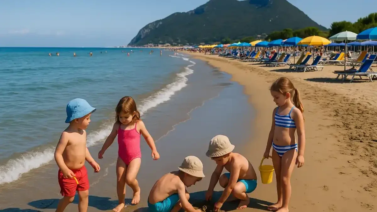 Spiaggia con bambini quando fa fresco: attività brevi e un rientro flessibile