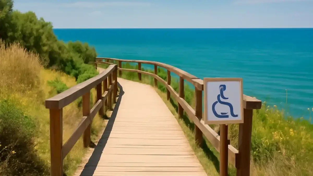 Spiaggia accessibile: distinguere ingresso, percorso sulla sabbia e accesso all'acqua