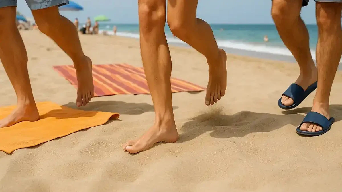 Vesciche ai piedi in spiaggia: come prevenirle tra sabbia, acqua e calzature