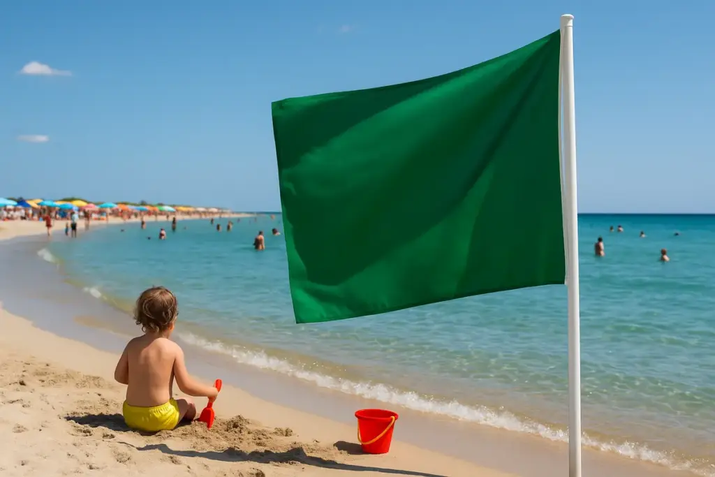 Che cosa significa ‘spiaggia Bandiera Verde’? La garanzia di sicurezza per i più piccoli spiegata semplice