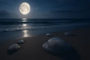 Meduse a riva nei giorni di luna piena: leggenda dei bagnanti o verità? Cosa dice la scienza