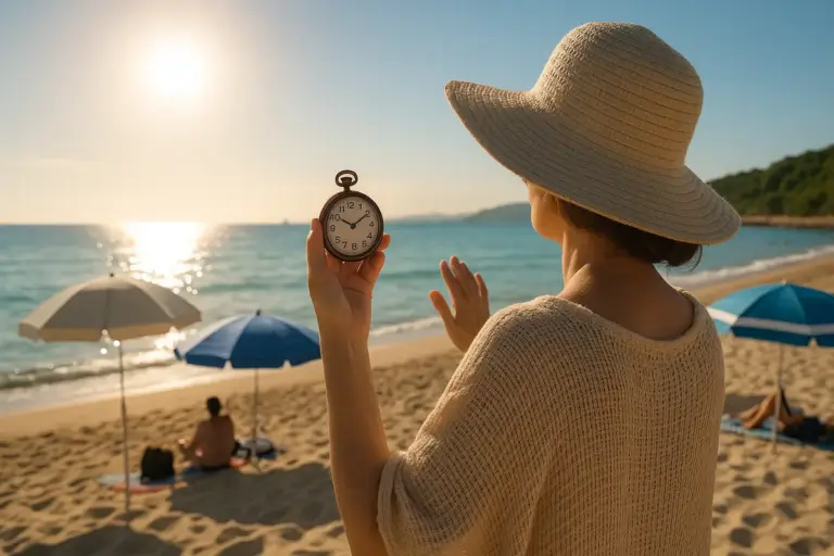 L’ora giusta per la spiaggia ad agosto: il calcolo che evita folla e scottature
