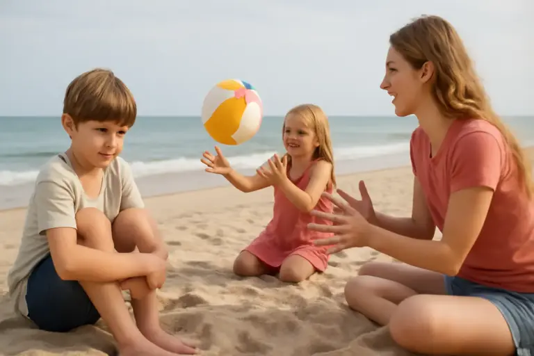 Giochi in spiaggia per bambini timidi: come farli aprire con attività semplici
