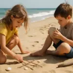 Giochi in spiaggia senza attrezzatura: quello che basta trovare sulla riva