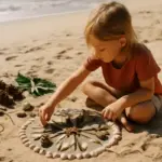 Attività creative in spiaggia per bambini: i materiali naturali che non costano nulla