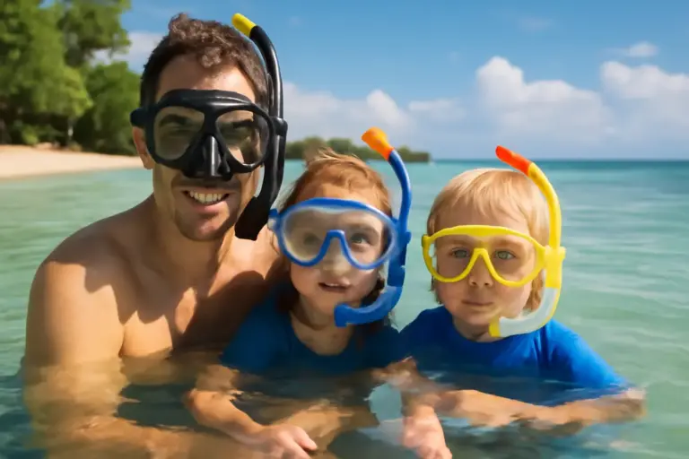 Snorkeling con bambini piccoli: l’età giusta e i siti adatti al primo tentativo