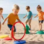 Giochi motori in spiaggia per bambini piccoli: età giusta e spazio ideale