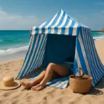 Tenda da spiaggia in Italia: quando ripara davvero dal vento e dal sole