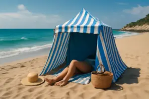 Tenda da spiaggia in Italia: quando ripara davvero dal vento e dal sole