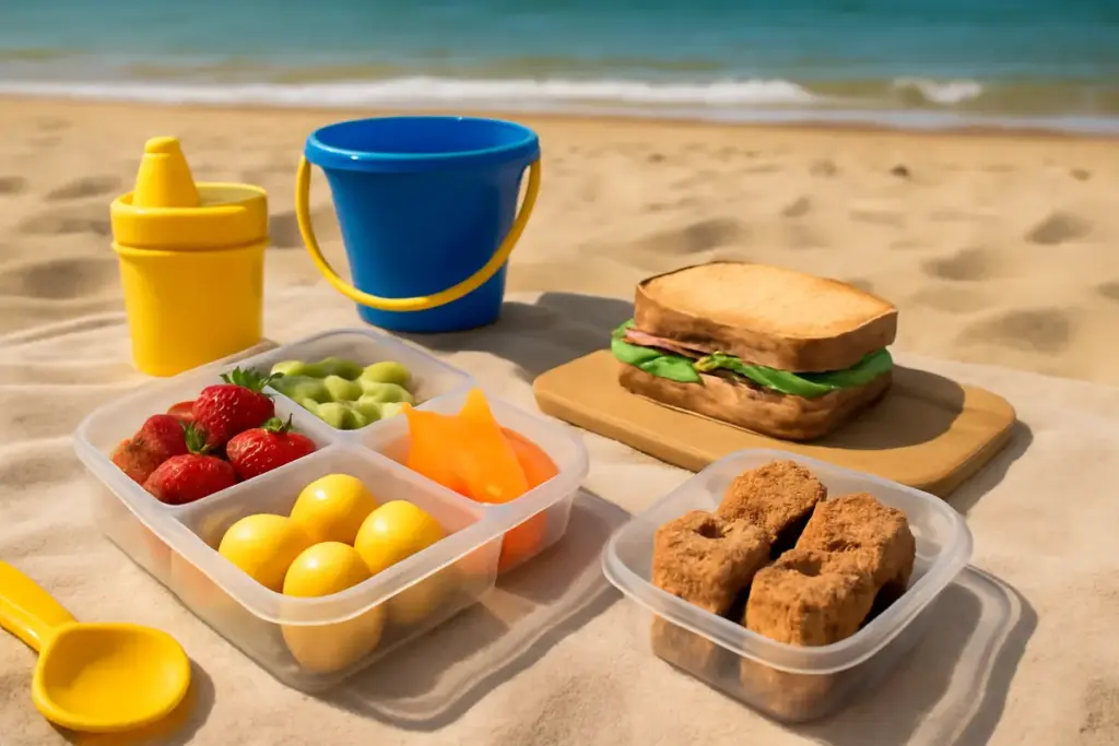 Cibo per bambini in spiaggia che non sciolga: idee semplici da preparare la sera prima