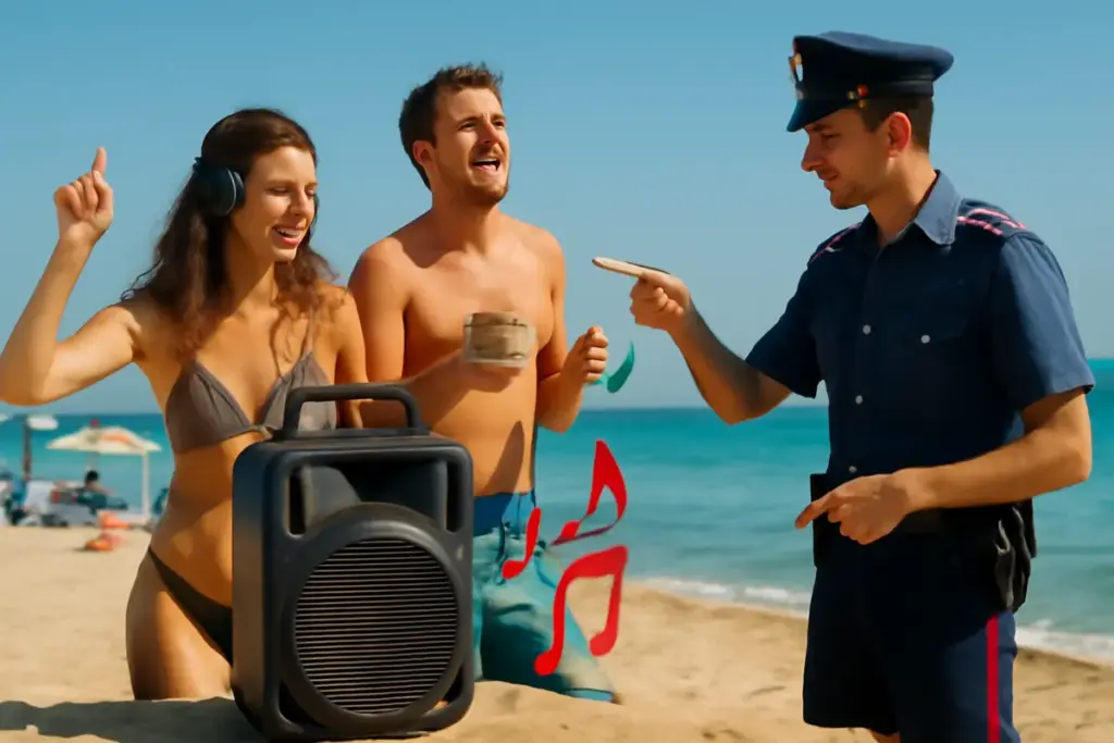 Musica alta in spiaggia in Italia: quando diventa reato e cosa puoi fare
