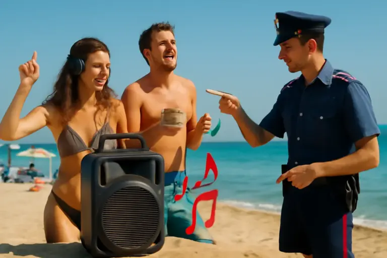 Musica alta in spiaggia in Italia: quando diventa reato e cosa puoi fare